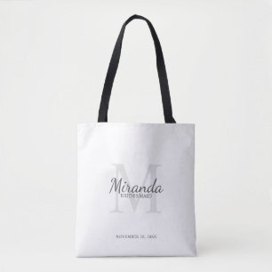 Personlig Bridesmaias Monogram och Namn Tygkasse