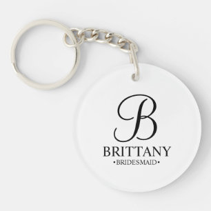 Personlig Bridesmaias Namn och Monogram