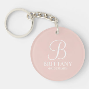 Personlig Bridesmaias Namn och Monogram