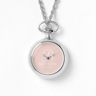 Personlig Bridesmaias Namn och Monogram Armbandsur