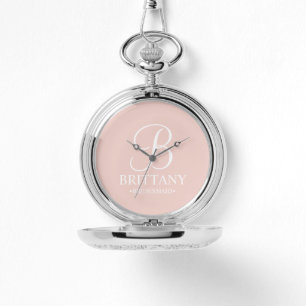 Personlig Bridesmaias Namn och Monogram Armbandsur