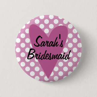Personlig Bridesmaid Badge/Button Knapp