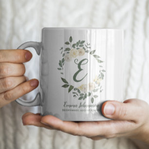 Personlig Bridesmaid Brudens sida Frieri Kaffemugg