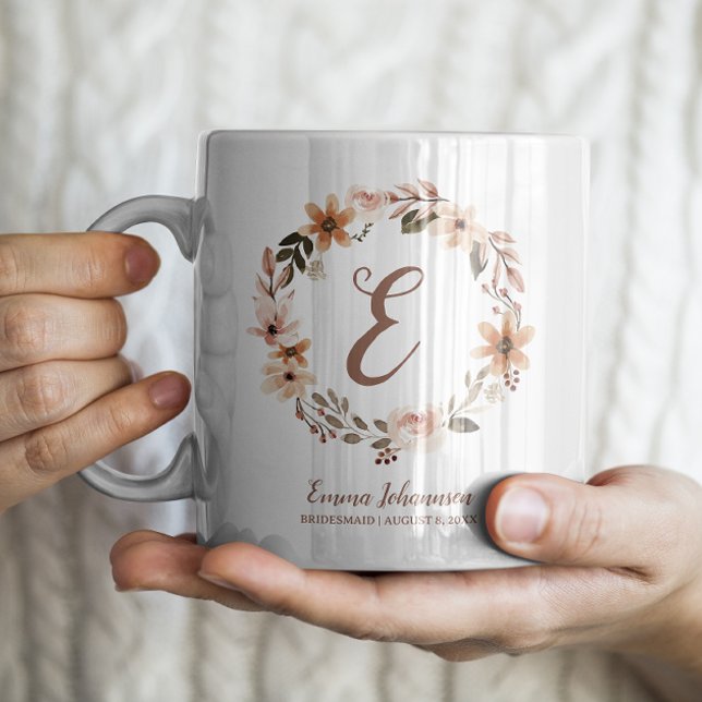 Personlig Bridesmaid Brudens sida Frieri Kaffemugg (Skapare uppladdad)