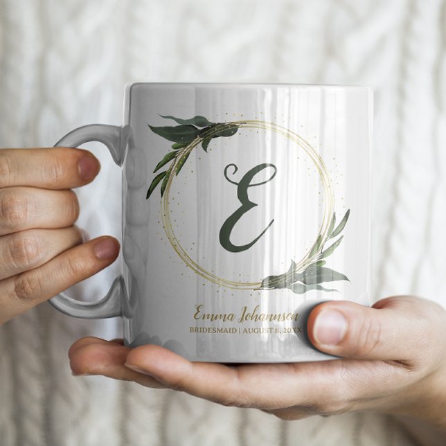 Personlig Bridesmaid Brudens sida Frieri Kaffemugg (Skapare uppladdad)
