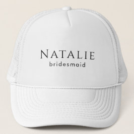 Personlig Bridesmaid Gift Bachelorette Party Keps