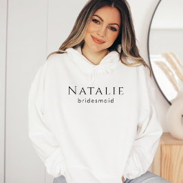 Personlig Bridesmaid Gift Bröllop Brudens sida T Shirt