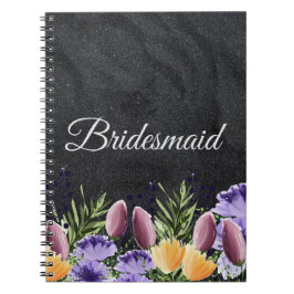 Personlig Bridesmaid Gift Idea Anteckningsbok