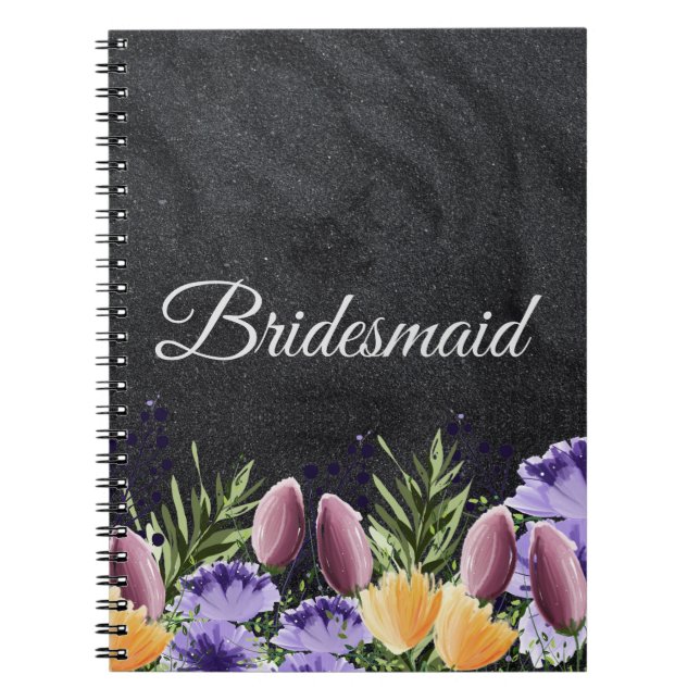 Personlig Bridesmaid Gift Idea Anteckningsbok (Framsidan)