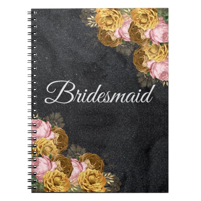 Personlig Bridesmaid Gift Idea Anteckningsbok (Framsidan)