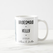 Personlig Bridesmaid Photo Bröllop Gift