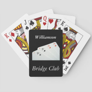 Personlig Bridge Canasta Spades Namn Elegant Casinokort