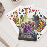 Personlig Bright Filterfamilj Photo Namn Casinokort<br><div class="desc">Anpassa enkelt dessa spelkort med dina favoritfoton i anpassningsbarna som har förbättrats med ett roligt starkt filter och namn i modern kalligrafi.</div>