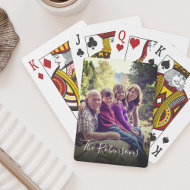Personlig Bright Filterfamilj Photo Namn Casinokort