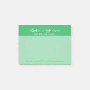Personlig Bright Grönt Grainy Struktur Post-it Block