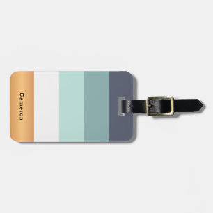 Personlig Bright Heues & Faux Guld Bagagebricka