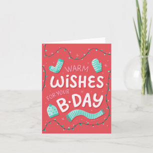 Personlig Bright Modern Birday Card Helgkort