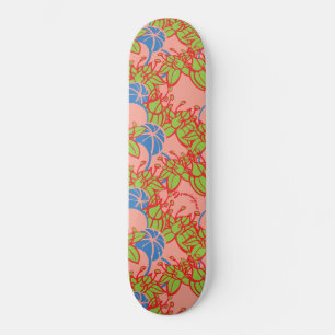 Personlig Bright Modern Bud & Flower Mönster Mini Skateboard Bräda 18,5 Cm