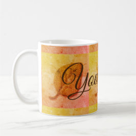 Personlig Bright Patchwork Patterned Mugg