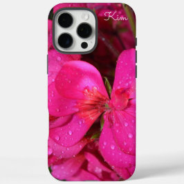 Personlig Bright Rosa Blommigt Apple iphone case