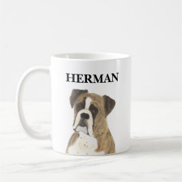 Personlig Brindle Boxer Hund Beverage Coaster Kaffemugg