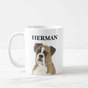 Personlig Brindle Boxer Hund Beverage Coaster Kaffemugg