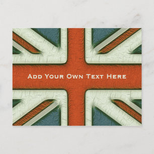 Personlig British Flagga Vykort