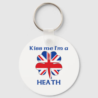 Personlig British Kiss Me, jag är Heath Nyckelring