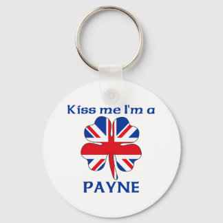 Personlig British Kiss Me Jag heter Payne Nyckelring