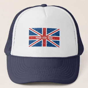 Personlig British Union Jack flagga T-Shirt Keps