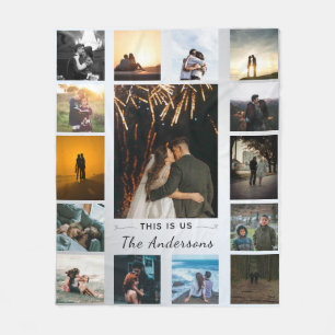 Personlig Bröllop-årsdag Fleecefilt