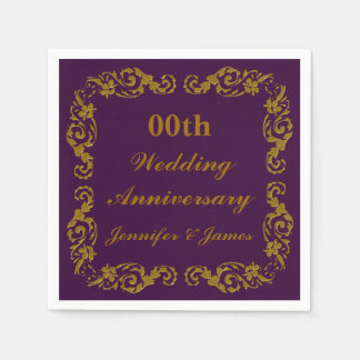 Personlig Bröllop-årsdag Pappersservett