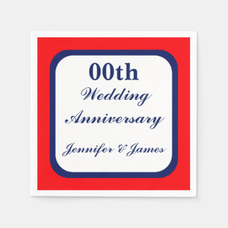 Personlig Bröllop-årsdag Pappersservett