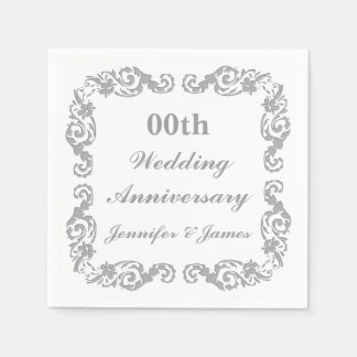 Personlig Bröllop-årsdag Pappersservett