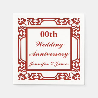 Personlig Bröllop-årsdag Pappersservett