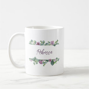 Personlig Bröllop Brudtärna Eukalyptus Kaffemugg