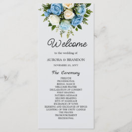 Personlig Bröllop Ceremony Booklet med Ro Program