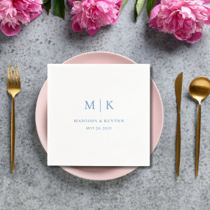 Personlig Bröllop Cocktail Napkins Pappersservett