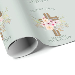 Personlig Bröllop eller Blommigten Kor Presentpapper