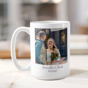 Personlig Bröllop Förlovning Photo Kaffemugg