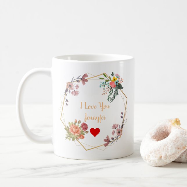 Personlig Bröllop Gift Kärlek Kaffemugg (Med munk)