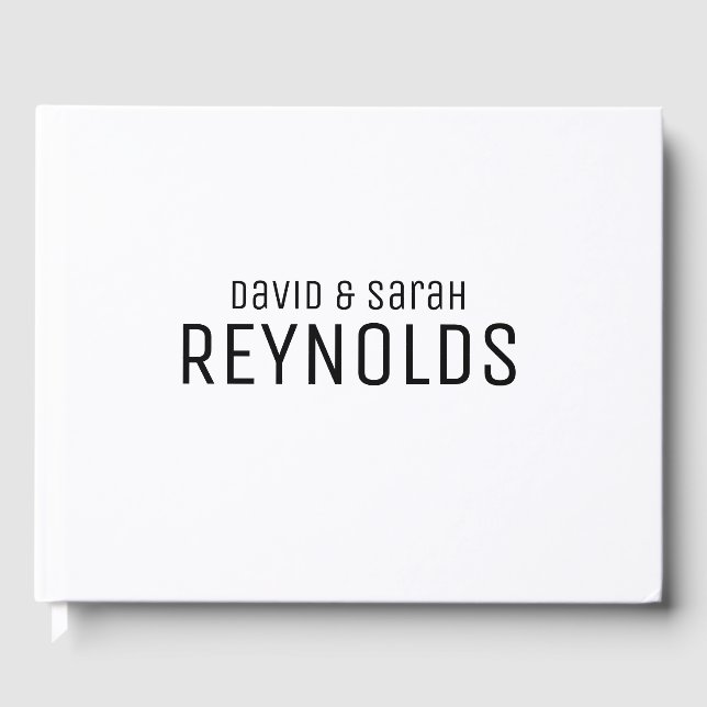 Personlig Bröllop Guestbook Gästböcker (Framsida)