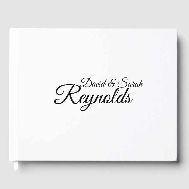 Personlig Bröllop Guestbook Gästböcker (Framsida)