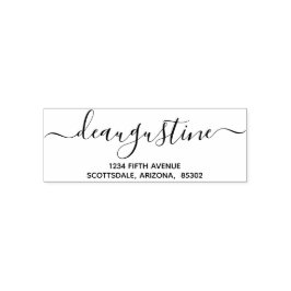 Personlig Bröllop jul osv. Returadress Självfärgande Stämpel