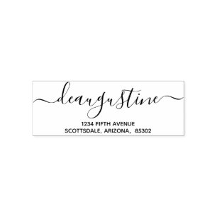 Personlig Bröllop jul osv. Returadress Självfärgande Stämpel