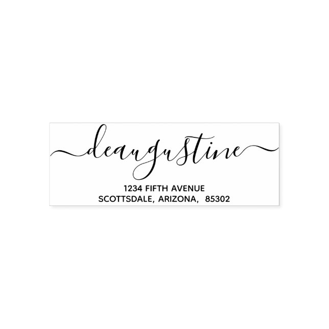 Personlig Bröllop jul osv. Returadress Självfärgande Stämpel (Design)