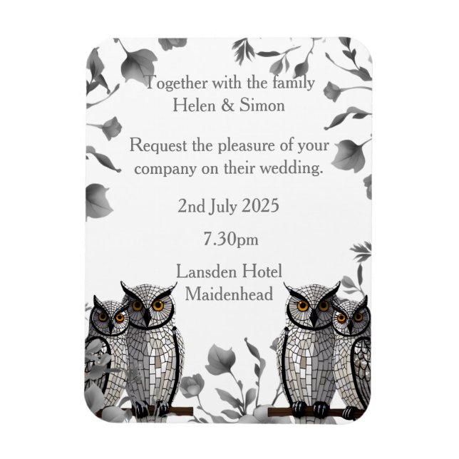 Personlig Bröllop Magnet (Vertikal)