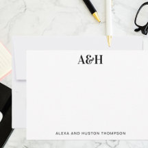 Personlig Bröllop Monogram Stationery-Elegant