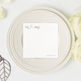 Personlig Bröllop Napkin Pappersservett