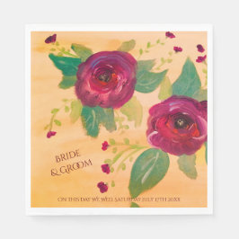 Personlig Bröllop Napkins Pappersservett